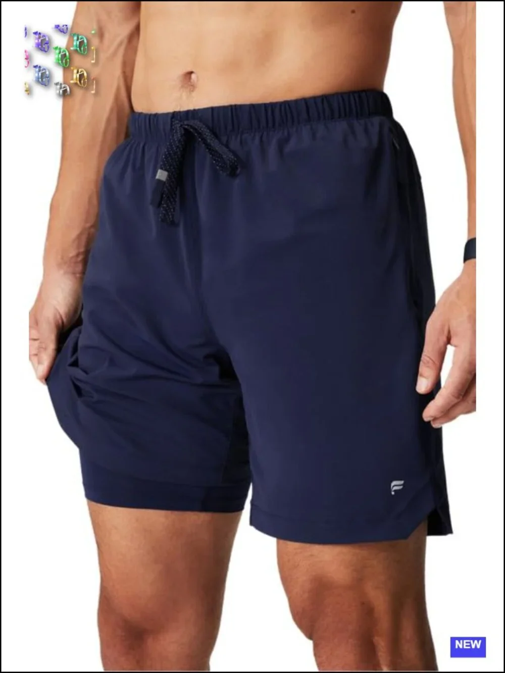 Men's The One Short Lined Training Swim Lightweight Quick-Dry Zip Pocket